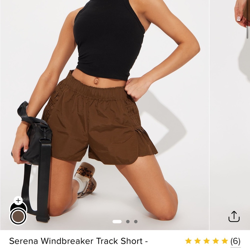 Fashion Nova Brown Athletic Shorts